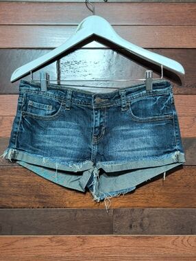 2.1 Denim Women's Dark Blue Denim Shorts